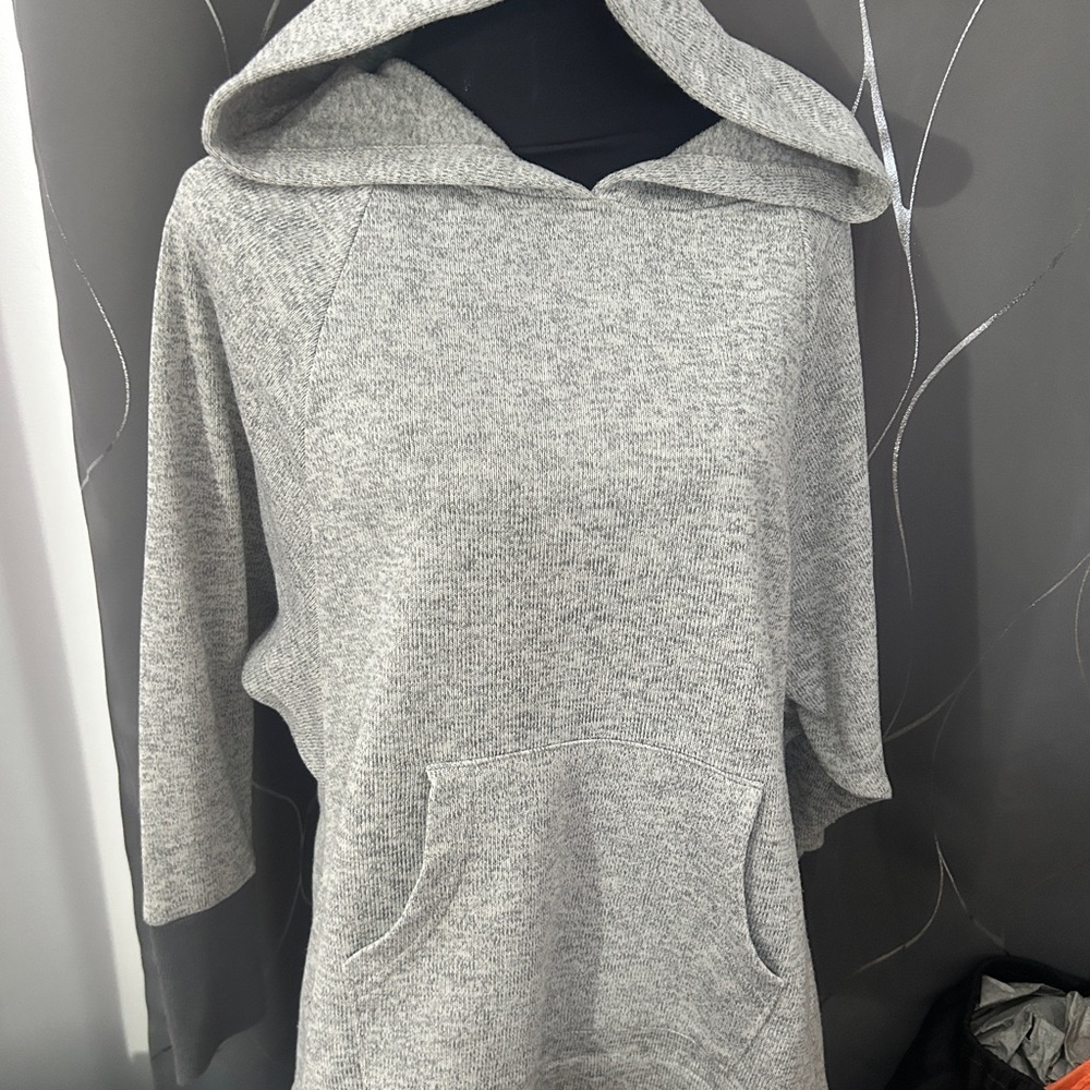 La Vie En Rose Soft Gray Hoodie